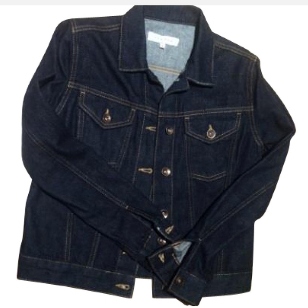 Sandro jean jacket with tiger and stars on back